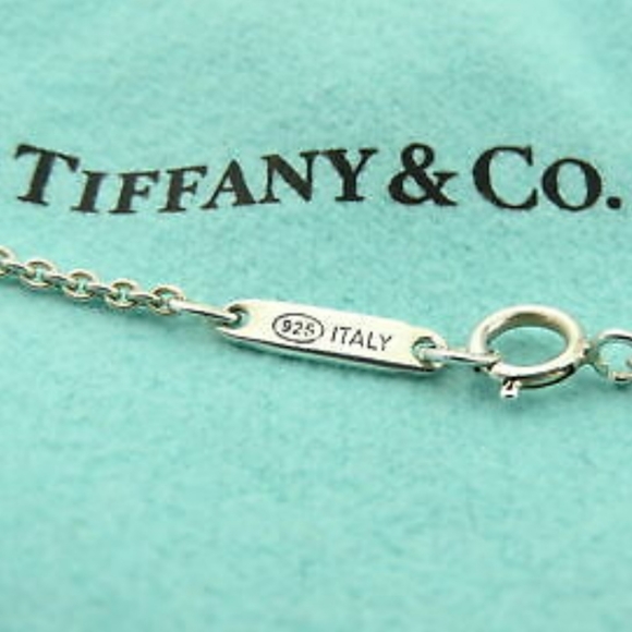 Stunning VERY RARE Rhombus 1837 necklace by TIFFANY & CO / 925 Sterling Silver - Picture 4 of 9